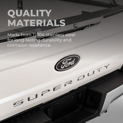 Putco 55553FD Putco 55553FD Ford Super Duty Hood Lettering Emblems Stamped Stainless Steel