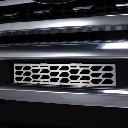 Putco 82172 Putco Bumper Grille Inserts Fits Ford Super Duty 2023-2025 Hex Shield Design Polished Stainless Steel, 82172