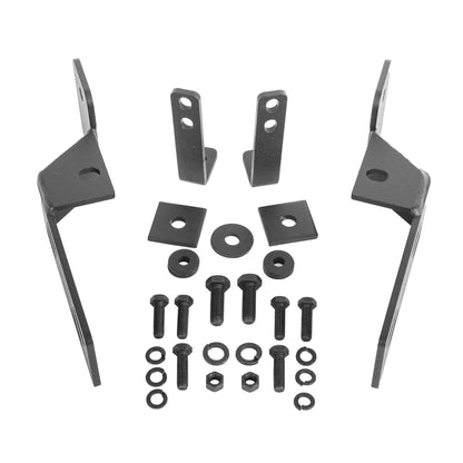 GO RHINO 565660TK Go Rhino! Mounting Bracket Kit for RC4 Bull Bar or RC3 Skid Plate | Mild Steel, Textured Black | 565660TK | Fits 2016-2023 Toyota 4Runner (See Description for exclusions)