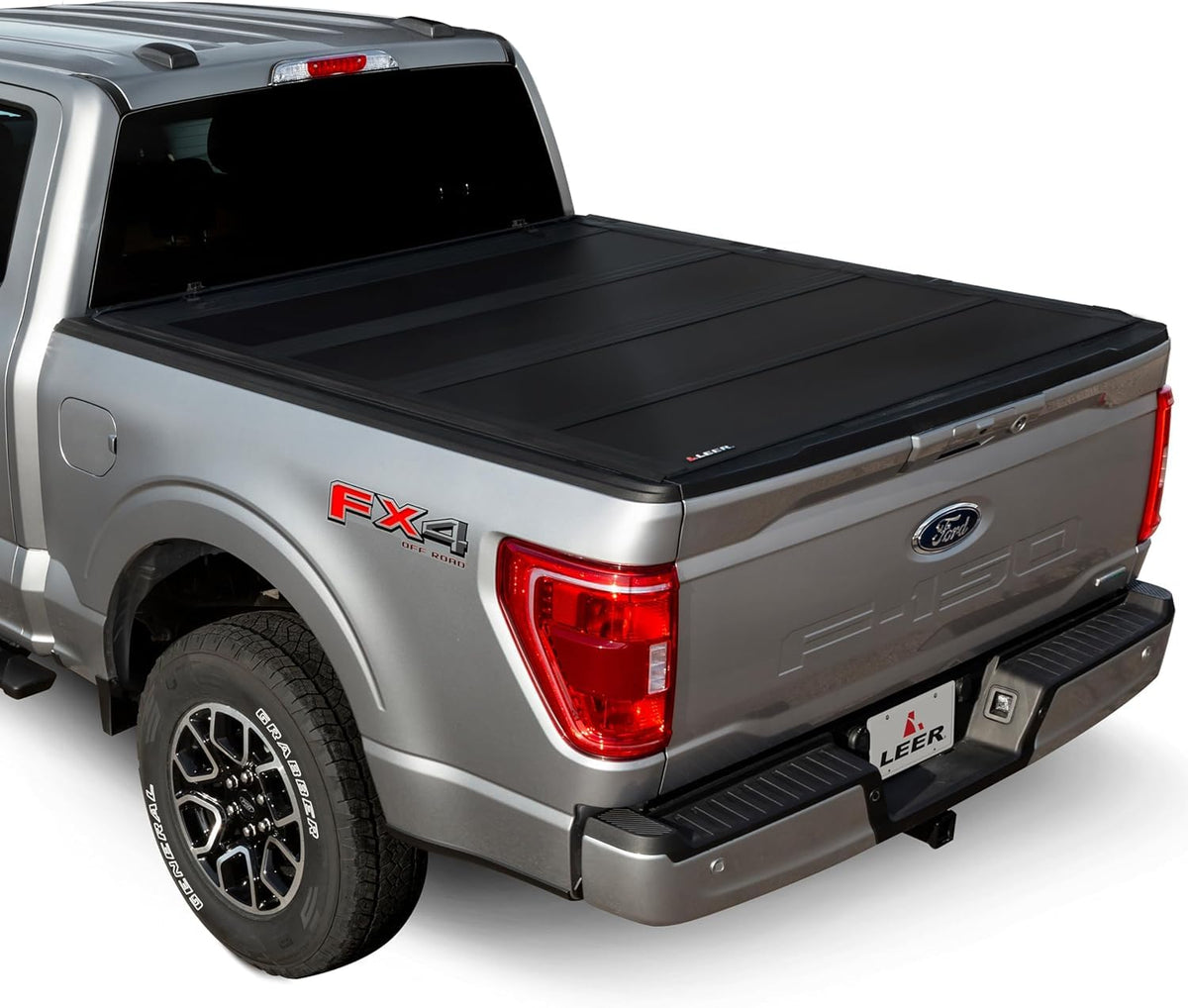 LEER 650169 LEER HF650M Quad-Folding Truck Bed Tonneau Cover, Fits Ford F-150 Light Duty, Years 2015-2025, 6'6" Truck Bed, Black