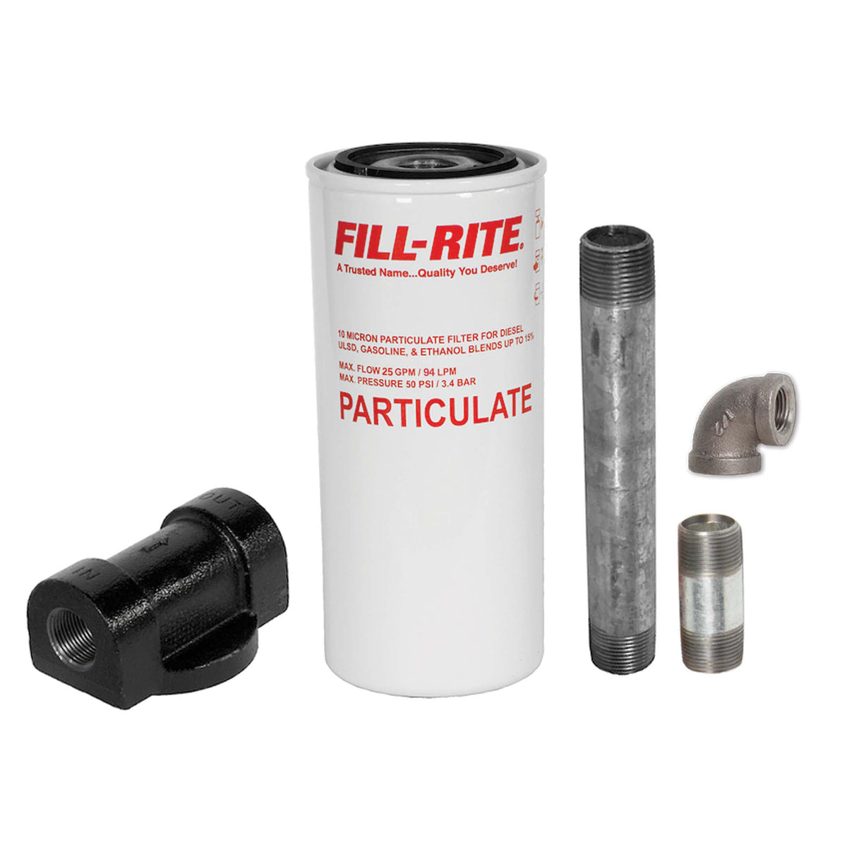 FILL RITE 1200KTF7018 Fill-Rite 1200KTF7018 18 GPM 10 Micron Particulate Filter Kit