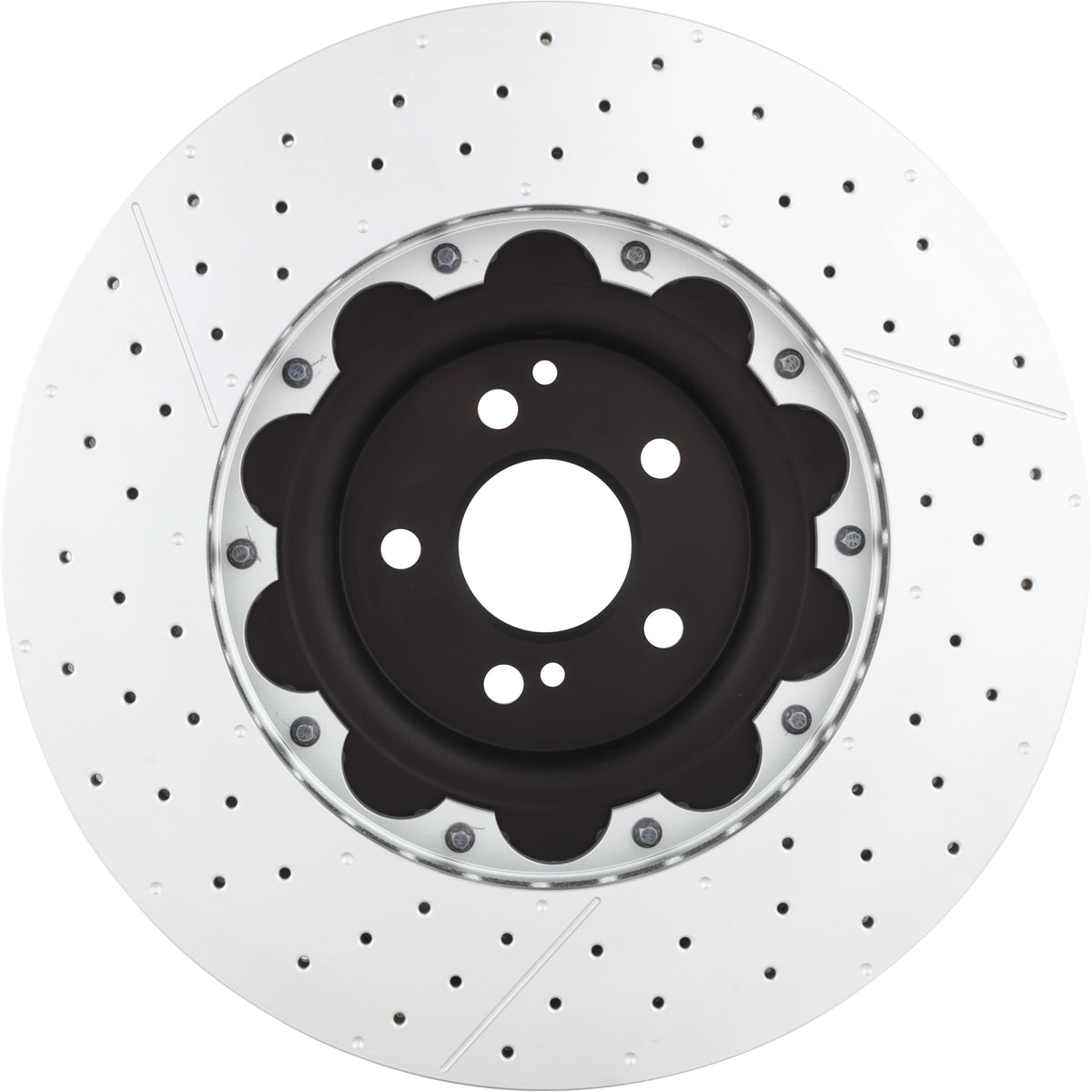 BREMBO 09931333C02 Brembo 09.9313.33 Floating two piece UV Coated Pillar Vented drilled + Slotted Front Brake Rotor MERCEDES-BENZ OE# A2304211212