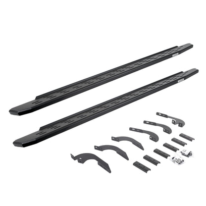 GO RHINO 69643280PC Go Rhino RB30 Running Boards & Brackets | Cab Length, Galvanized Steel, Textured Black | 69643280PC | Fits 2024 Toyota Tacoma Double Cab