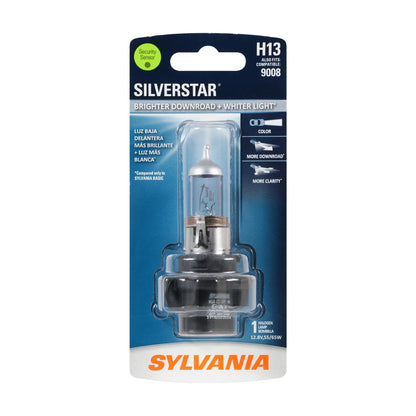 SYLVANIA H13ST.BP SYLVANIA H13 SilverStar Halogen Headlight Bulb, High or Low Beam, 1 Bulb