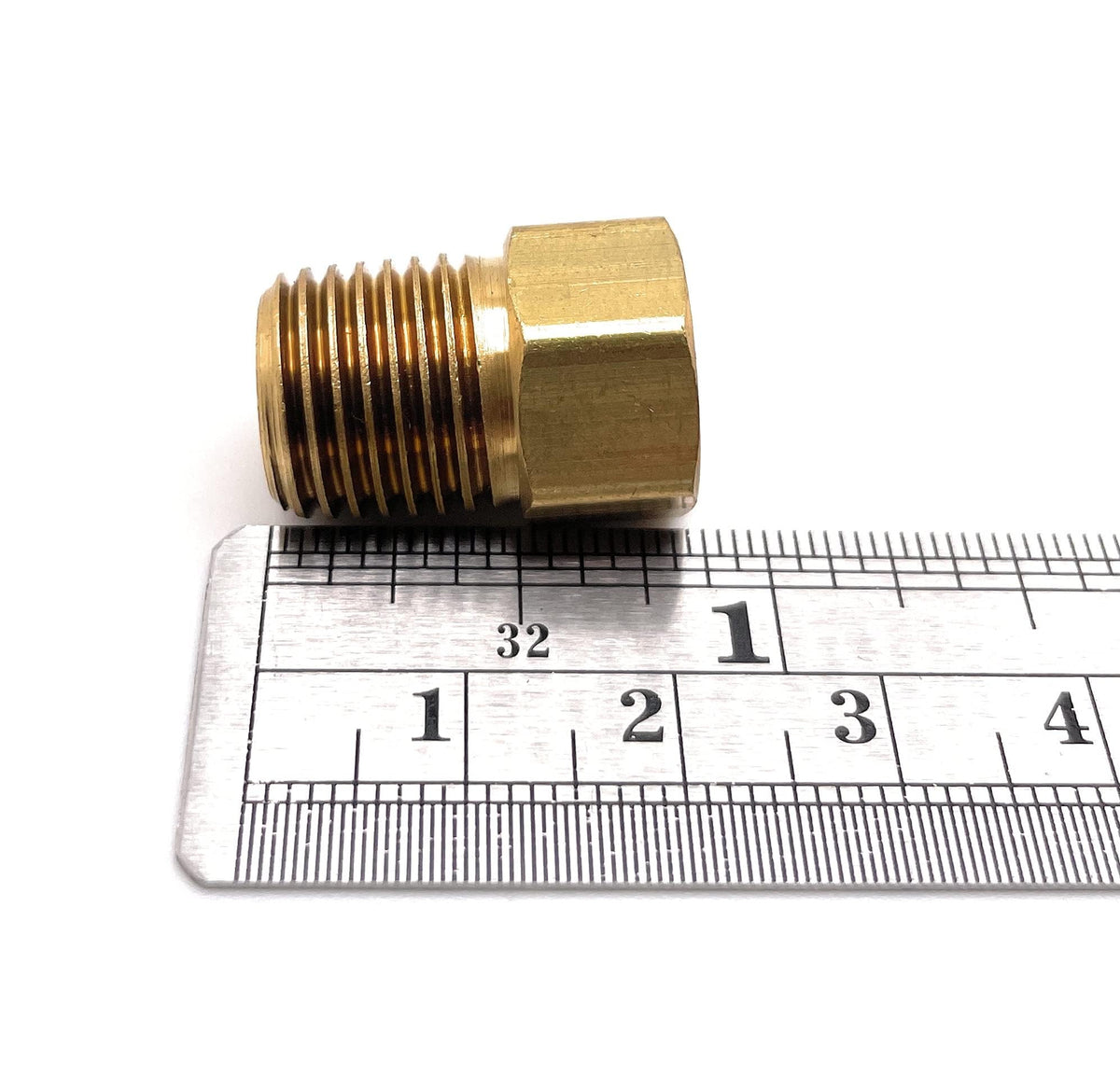 AP PRODUCTS ME2132P AP Products Marshall Excelsior ME2132P Inverted Flare Adapter - 1/4" MNPT x 1/4" Female Flare Plug