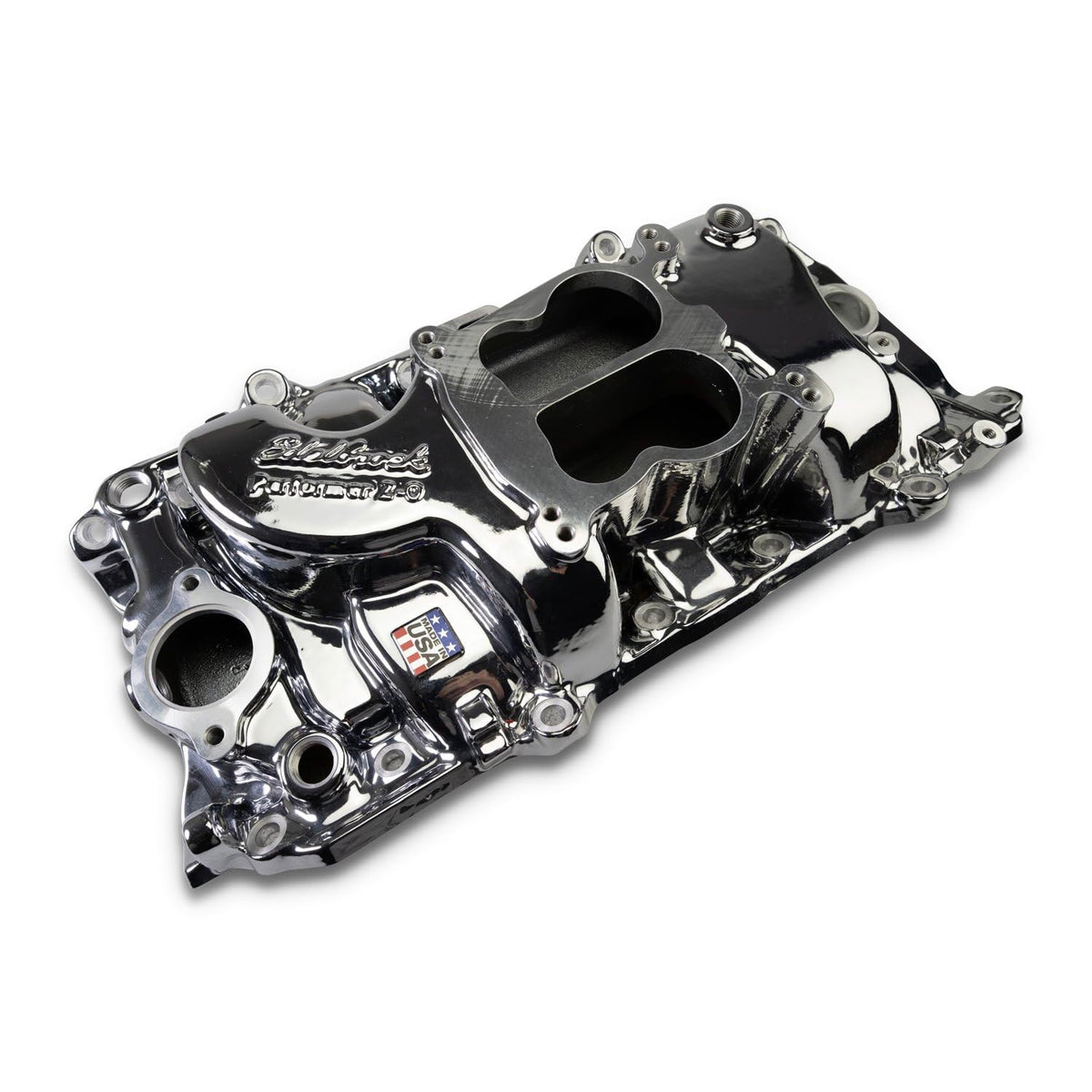 EDELBROCK 2161-CP Edelbrock - INTAKE MANIFOLD, BB CHEVY 396-454 OVAL PORT, PERFORMER, CHROME PLASMA COATED (2161-CP)
