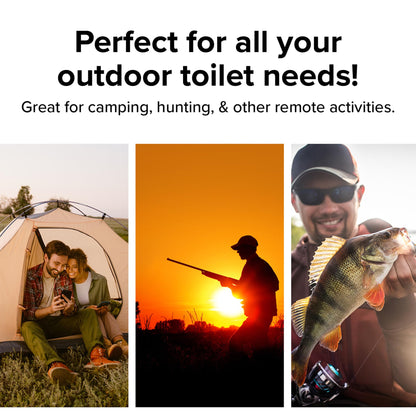CAMCO 41548 Camco Toilet Waste Bags - Features a Biodegradable Powder & Leak Proof Double Bag Design - Great for Camping, RVing, Hiking, or Boating - 10-Pack (41548)