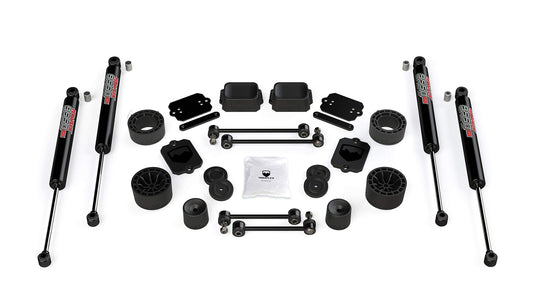 TERAFLEX 1365350 TeraFlex JL 2-Door Sport/Sahara 2.5” Performance Spacer Lift Kit & 9550 VSS Twin-Tube