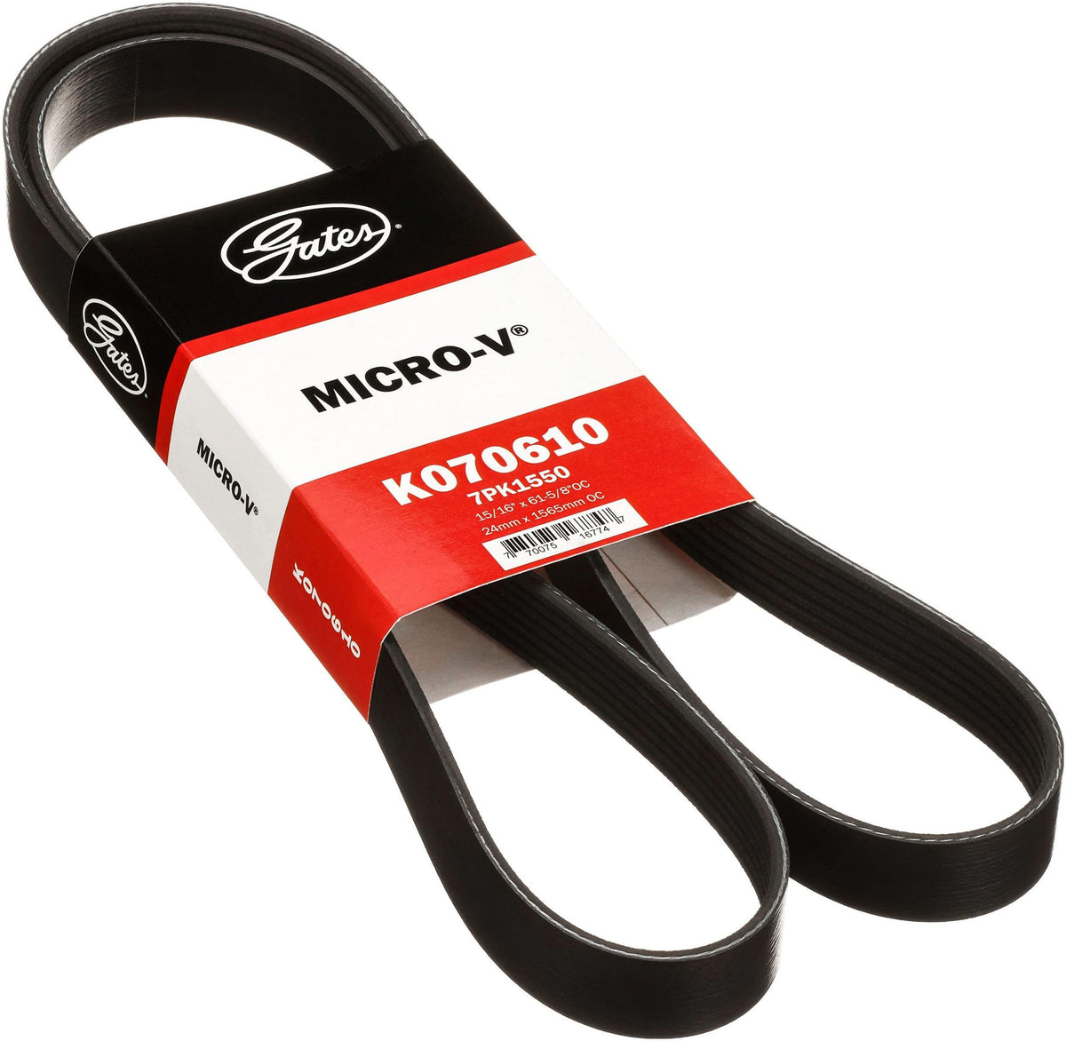 Gates K070610 Micro V Serpentine Drive Belt