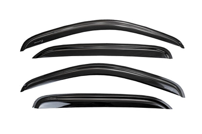 TRAILFX 4634H TrailFX Window Vents Fits Chevrolet Equinox 2018-2024 Tape-On Smoke 4-Piece Low Profile Acrylic Rainguard Set TrailFX 4634H