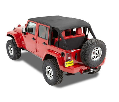 BESTOP 52594-35 Bestop Header Safari Cable Style Bikini 5259435 for Jeep Wrangler JK 4-Door