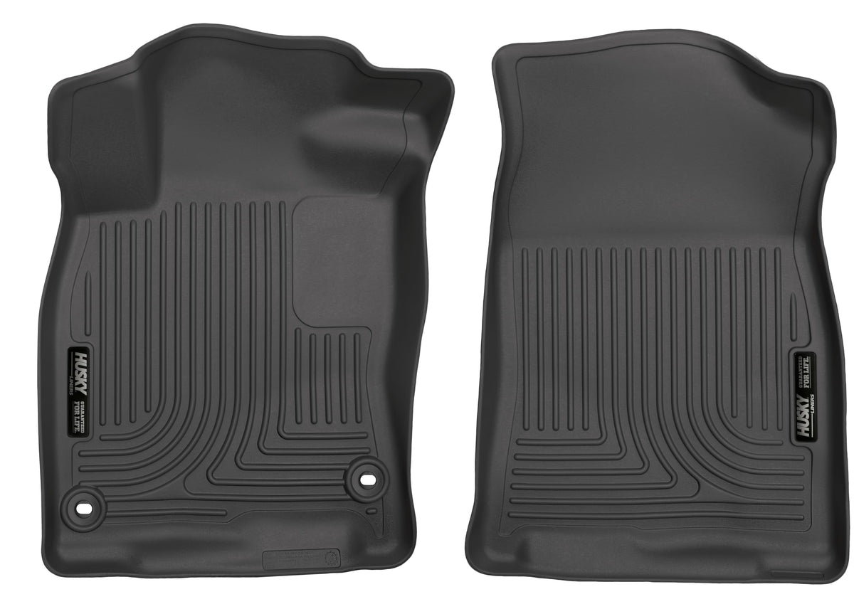 Husky Liners 52141 Husky Liners X-act Contour Floor Mats – Fits 2016-2021 Honda Civic Coupe/Sedan/Hatchback (See Description); 2019-2021 Honda Insight – Front Row, 2-pc Black - 52141
