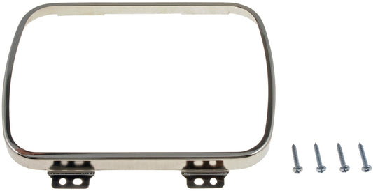 DORMAN 42407 Dorman 42407 Rectangular Headlamp Retaining Ring With 4 Retaining Screws - Steel Universal Fit