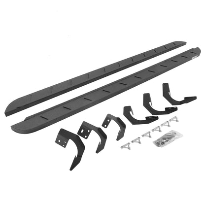 GO RHINO 63420687ST Go Rhino RB10 Slim Running Boards & Brackets | Galvanized Steel, Protective Bedliner Coating | 63420687ST | Fits 2015-2023 Ram 1500 Classic Crew Cab Classic Body Style & Others (See Description)