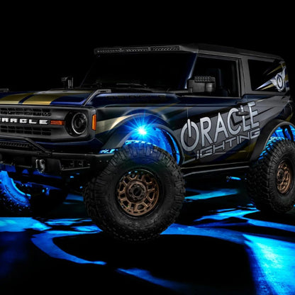 Oracle 5895-339-8 Oracle Lighting 5895-339-8: Colorshift RGB+W Underbody Wheel Well Rock Light Kit (8 Pcs)