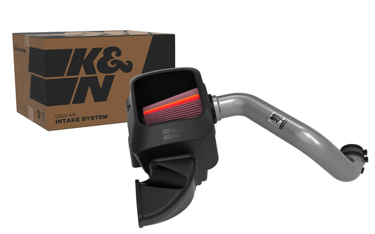 K&N FILTER 70-1564 K&N NextGen Aluminum Cold Air Intake System: High-Flow Cotton Filter: Compatible with 2013-2024 RAM 1500; 1500 Classic; 70-1564
