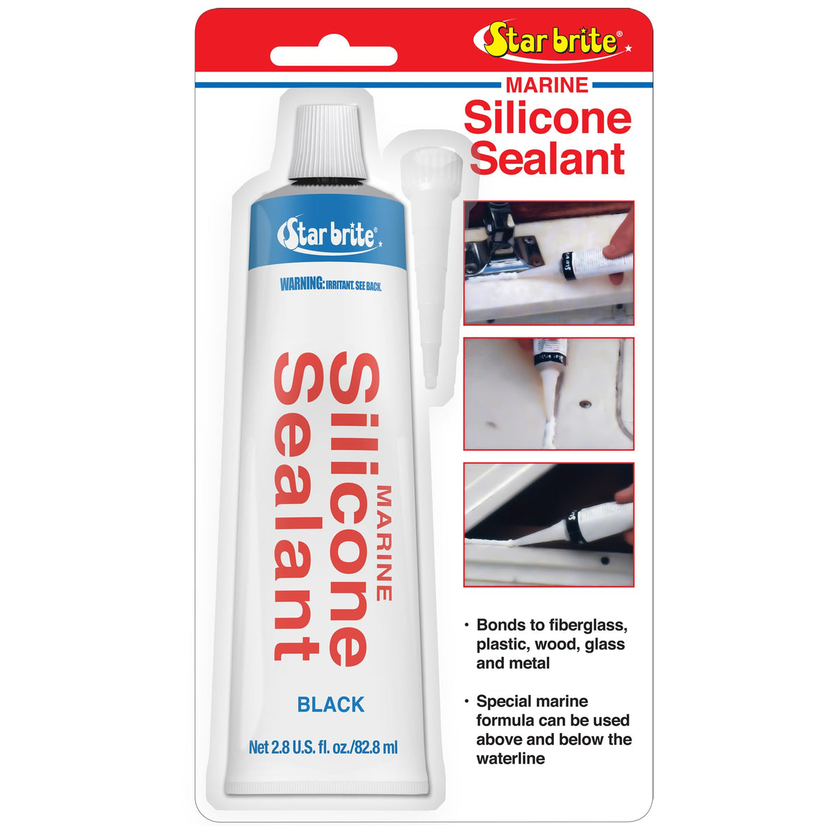 STAR BRITE 082103 STAR BRITE Marine Silicone Sealant White - Waterproof