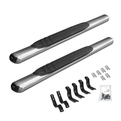 GO RHINO 684415552PS RealTruck 4" OE Xtreme Sidesteps & Brackets | Stainless Steel, Polished | 684415552PS | Fits 2015-2026 Ford F-150 Standard Cab Pickup; 2017-2026 Ford F-250, F-350 Super Duty Standard Cab Pickup