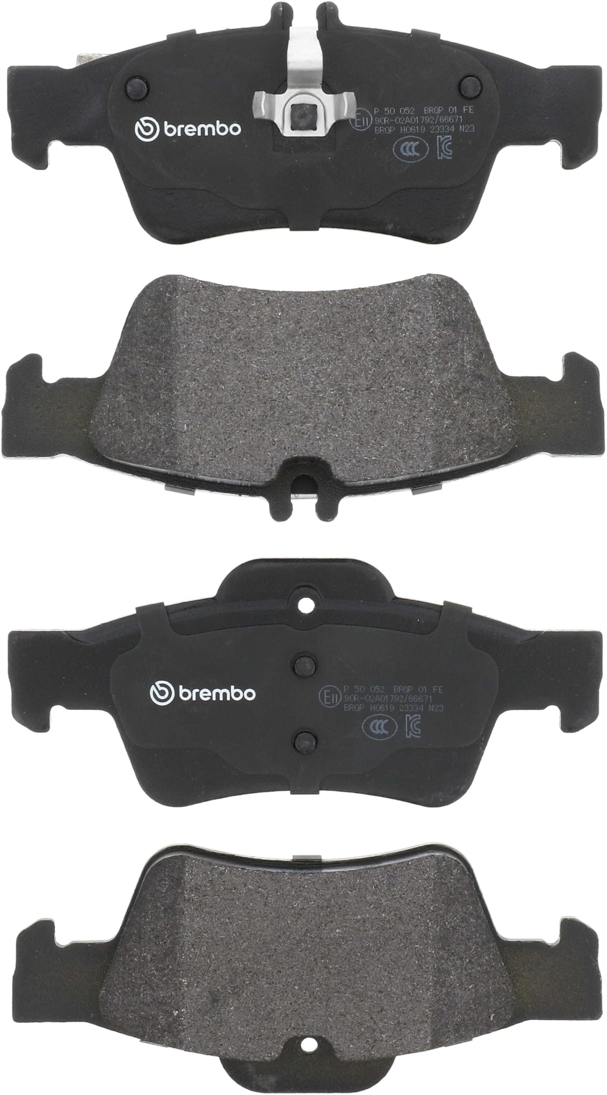BREMBO P50052 Brembo P50052 Low-Met Rear Disc Brake Pad Set MERCEDES-BENZ/MERCEDES-BENZ (BBDC) OE# 0064200120