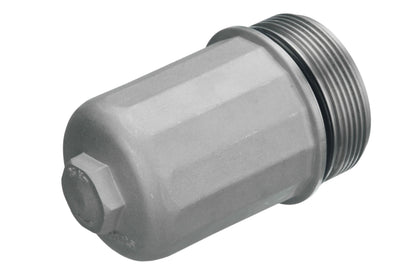 URO Parts 99610702055-PRM Oil Filter Cover, Aluminum vs OEM is plastic