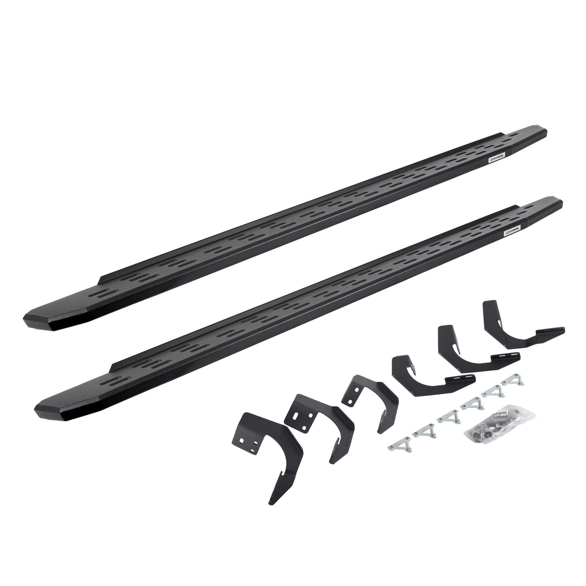 GO RHINO 69620687PC Go Rhino RB30 Running Boards & Brackets | Galvanized Steel, Textured Black | 69620687PC | Fits 2015-2018 Ram 1500 Crew Cab Pickup; 2019-2023 Ram 1500 Classic Crew Cab Pickup