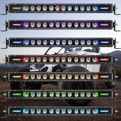 Rigid Industries 220603 Rigid Radiance Plus SR-Series LED Light, 8 Option RGBW Backlight, (20), Black