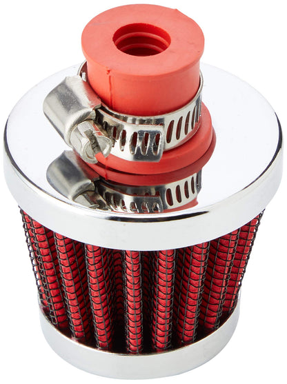 K&N FILTER 62-1600RD K&N Vent Air Filter / Breather: Washable and Resuable: 0.375 in/0.5 in (10 mm/13 mm) Flange ID; 1.75 in (44 mm) Height; 2 in (51 mm) Base; 1.5 in (38 mm) Top, Red , 62-1600RD