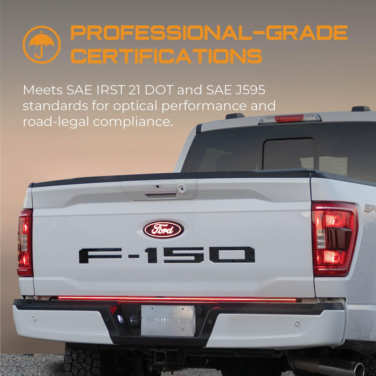 PUTCO 92009-48 Putco 92009-48 48" Switch Blade LED Tailgate Bar with Power Wire Modification