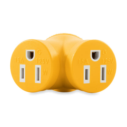 CAMCO 55438 Camco 55438 PowerGrip (30M/2 x 15F) 4-Prong Generator Adapter