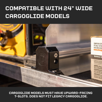 CARGOGLIDE C0063-DIV24-ALM Cross Bar & Tray Divider Kit for 24" CargoGlide | Includes 1 Tray Divider, 1 Cross Bar, 1 Footer Kit & 1 Hardware Kit Truck