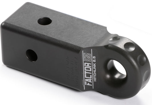 FACTOR 55 00031-06 Factor 55 Hitchlink Pro 2.5 for 2.5" Receivers: Cross-Drilled for Horizontal or Vertical Rigging, 9,500 lb. Rating - Gray