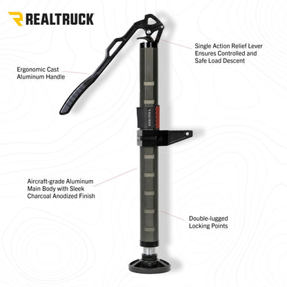 GO RHINO XG-RJ50010B Go Rhino XG-RJ50010B El Gato EG1 Hydraulic High-Lift Recovery Jack, Black