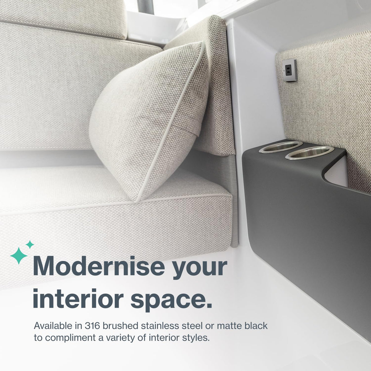 SCANSTRUT SC-TILE-21 Scanstrut SC-TILE-21 TILE - USB-C / USB-C INTERIORS CHAR