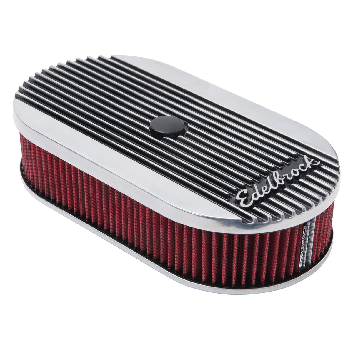 EDELBROCK 4273 Edelbrock 4273 Elite Series Oval Air Cleaner for Single 4-Barrel Carburetor