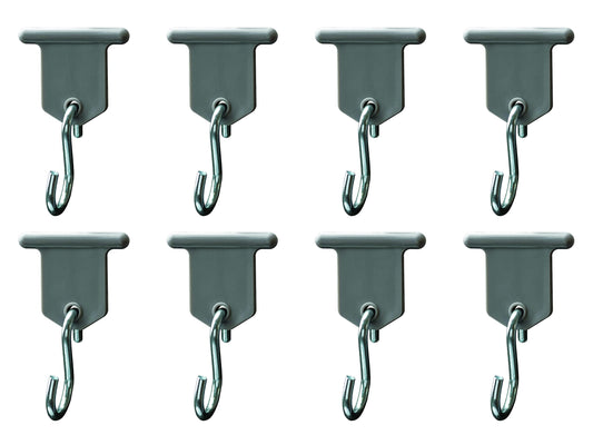 RV DESIGNER M130 RV Designer M130 - RV Awning Clips with S Hooks, Zinc Plated, 8 Pack