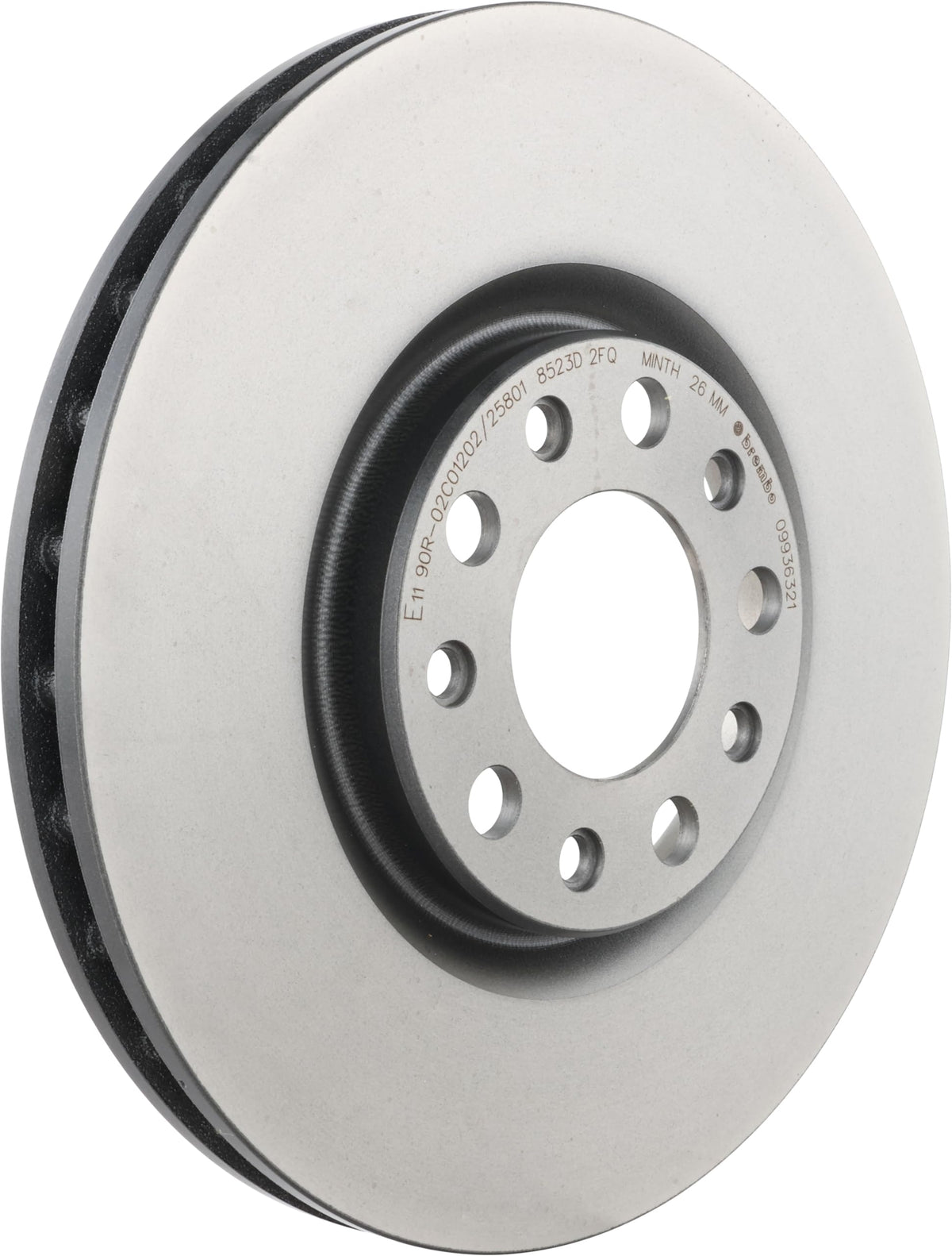 BREMBO 09936321C02 Brembo 09.9363.21 UV Coated Pillar Vented Front Brake Rotor ALFA ROMEO/CHRYSLER/FIAT (GAC) OE# 51767382