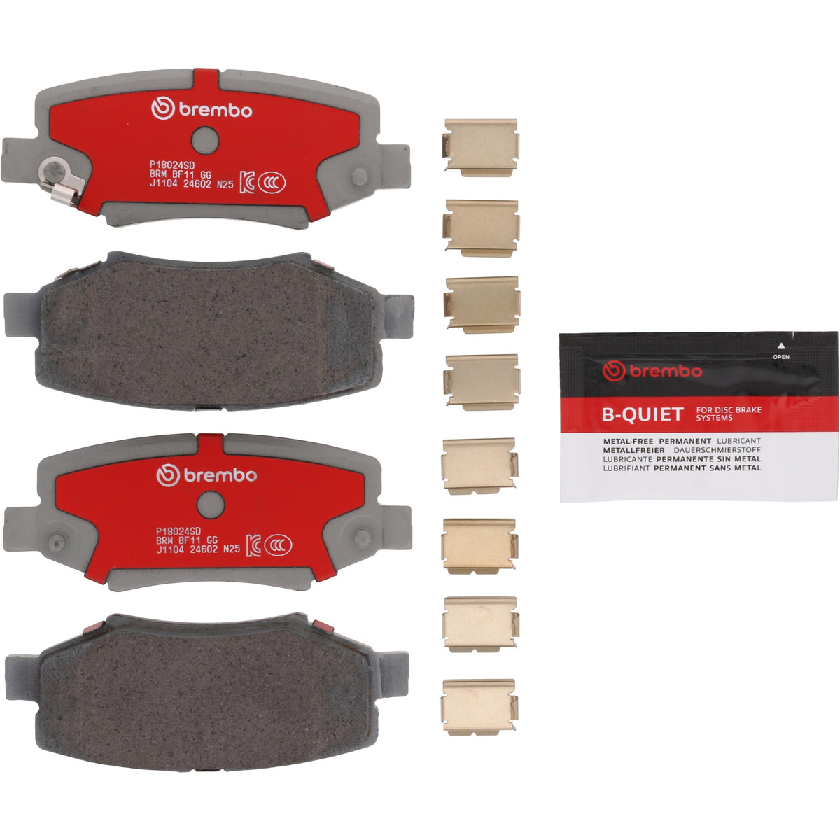 BREMBO P50060SD Brembo Disc Brake Pad Set Severe Duty P18024SD