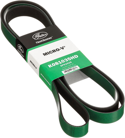 Gates K081035HD FleetRunner Micro-V Serpentine Drive Belt