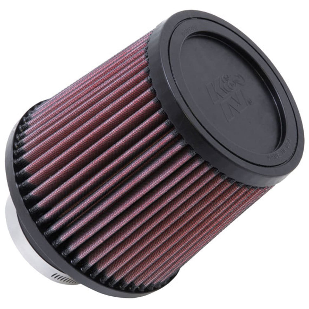 K&N FILTER RU-4990 K&N High-Flow Original Lifetime Universal Clamp-On Air Filter: Performance, Premium, Washable: Flange Diameter: 3 In, Filter Height: 5.5625 In, Flange Length: 1.75 In, Shape: Round Tapered, RU-4990