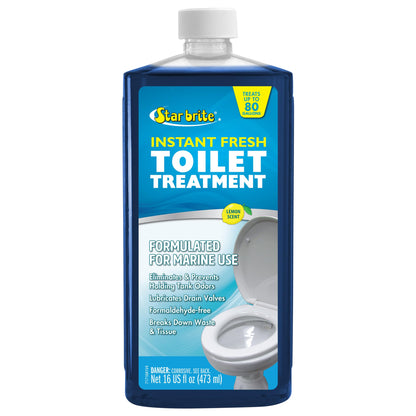STAR BRITE 071716 STAR BRITE Instant Fresh Toilet Treatment Concentrate - Eliminates & Prevents Holding Tank Odors - Biodegradable Lemon Scent - 16 OZ (071716)