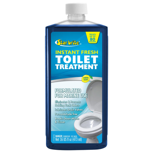 STAR BRITE 071716 STAR BRITE Instant Fresh Toilet Treatment Concentrate - Eliminates & Prevents Holding Tank Odors - Biodegradable Lemon Scent - 16 OZ (071716)