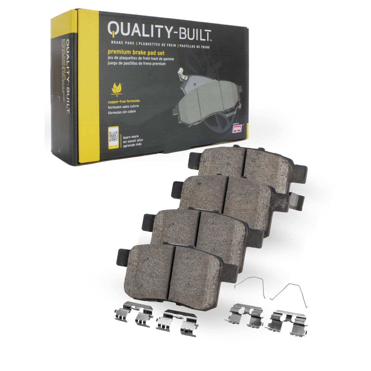 MPA 1001-0882M QUALITY-BUILT Premium Semi-Metallic Front Brake Pads 1001-0882M Compatible with 2002-2006 Buick/Chevrolet/GMC/Isuzu/Oldsmobile/Saab (9-7x,Ascender,Bravada,Envoy,Envoy XL,Envoy XUV,Rainier,SSR,Trailbl)