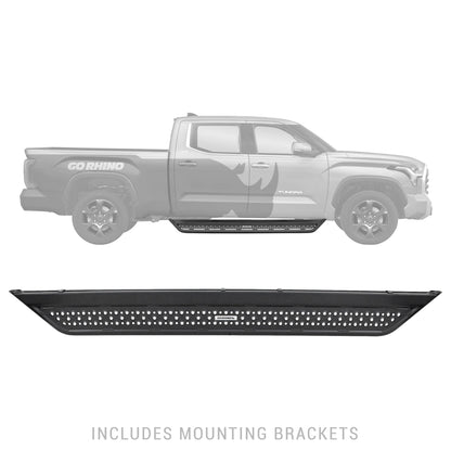 GO RHINO D64439T Go Rhino Dominator Xtreme D6 SideSteps Sidestep & Brackets | Mild Steel, Textured Black | D64439T | Fits 2023-2024 Toyota Sequoia