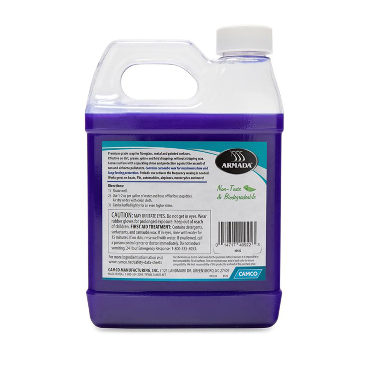 CAMCO 40922 Camco 40922 Armada Carnauba Wash & Wax - 32 oz