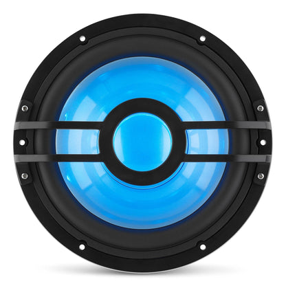 CLARION 010-03050-00 Clarion CMSP-101RGB-4 10" Marine Subwoofer with RGB LEDs, Single 4-Ohm, 250 Watts