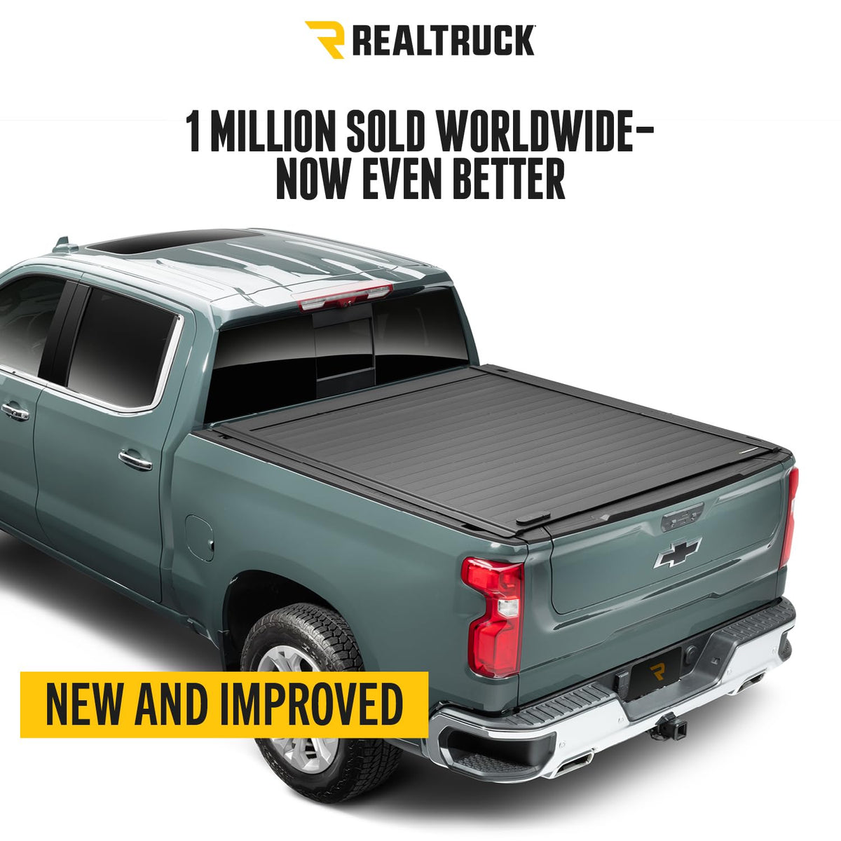 Retrax 80484 RealTruck Retrax RetraxPRO MX Retractable Truck Bed Tonneau Cover – 80484 – Fits 2020 - 2026 Chevy/GMC Silverado/Sierra 2500/3500HD (does not fit w/ factory side storage boxes) 6' 10" Bed (82.2")