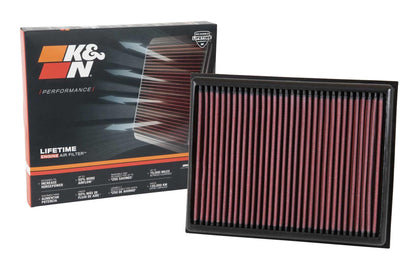K&N FILTER 33-3059 K&N High-Flow Original Lifetime Engine Air Filter: Increase Power & Accerlation, Washable, Premium, Compatible with 2015-2024 Nissan: Navara, NP300, 33-3059