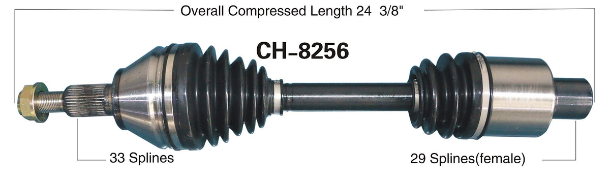 TRAKMOTIVE CH-8256 Trakmotive CH-8256 NEW CV AXLE