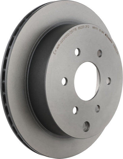 BREMBO 09B55311C02 Brembo 09.B553.11 UV Coated vented Rear Brake Rotor NISSAN OE# 43206EA010