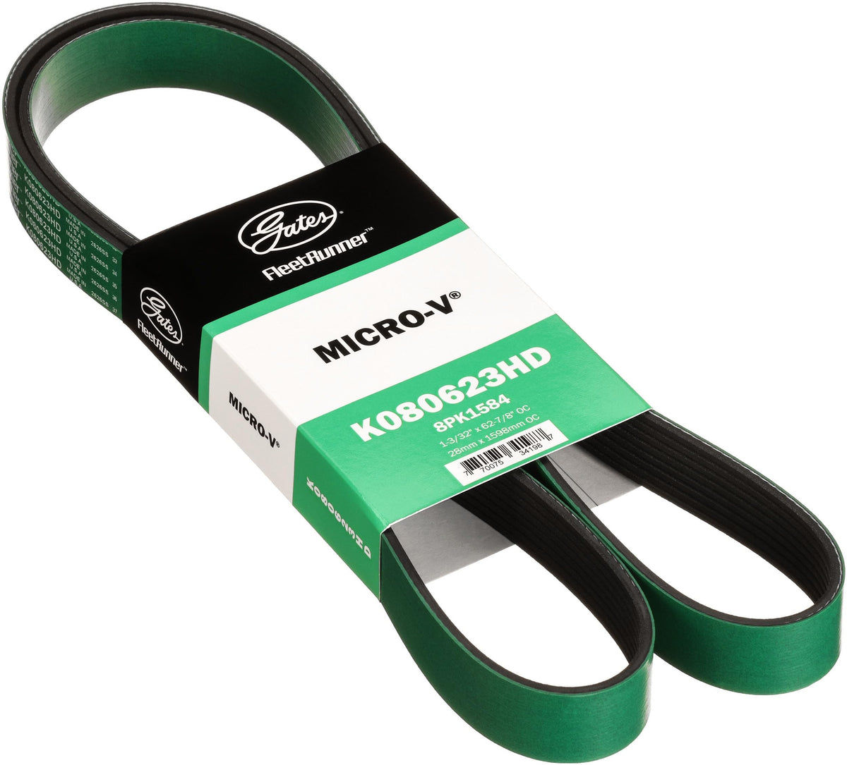 Gates K080623HD FleetRunner Micro-V Serpentine Drive Belt